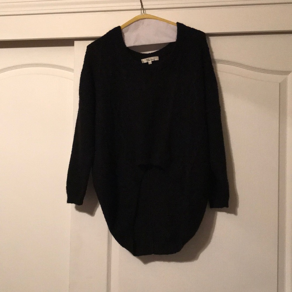 my tribe black knit sweater